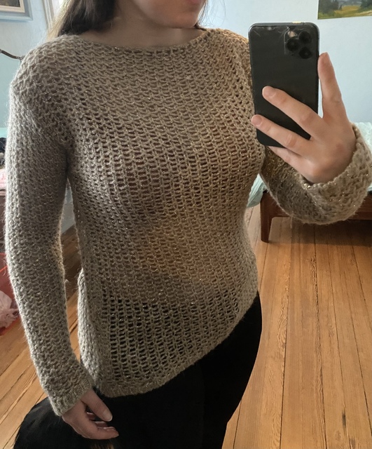 Pull à grosse maille