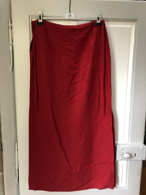 Jupe longue rouge